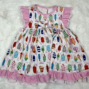Pastourelle by Pippa & Julie Popsicle Ruffle Summer Dress Baby Girl  24 Months